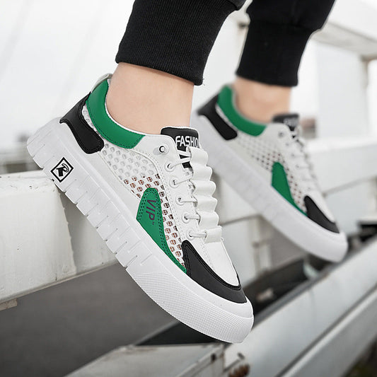 Men's Breathable Mesh Athletic Sneakers | Casual Lace-Up Shoes