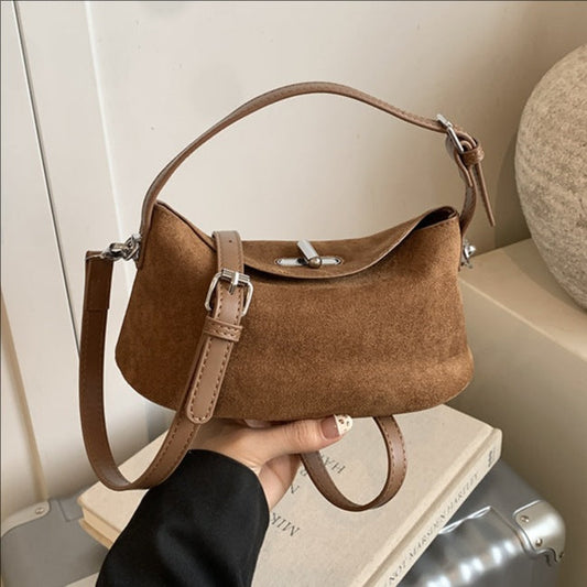 Women's Retro Dumpling Tote Shoulder Bag – PU Leather Handbag with Multiple Pockets