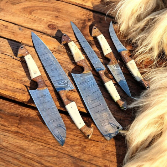 Here’s a refreshed, seasonal version of your content with trending keywords, SEO-friendly title, and meta details:  Product Title: Premium Chef Kitchen Knife Set – Damascus Steel Blades with Leather Case