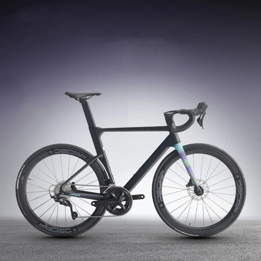 Carbon Fiber Road Bike 24-Speed Hydraulic Disc Brakes Racing Bicycle 700C Compatible with Popular Road Groupsets