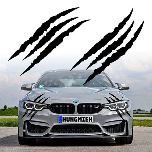 Monster Claw Car Stickers Automobile Hood DIY Vehicle Headlight Refit Reflective Vinyl Decal Ghost Paw Scratches Auto Decoration